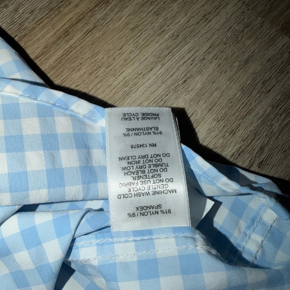 Vineyard Vines Blue Gingham Performance Button Do… - image 7